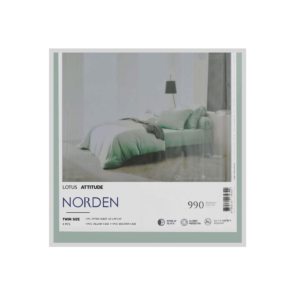 ชุดผ้าปูที่นอน 3.5 ฟุต 3 ชิ้น LOTUS NORDEN ND-GRON