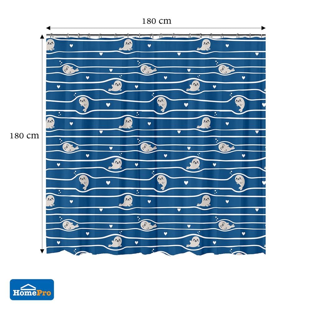 ม่านห้องน้ำ POLYESTER MOYA ACS24229A 180X180 ซม.