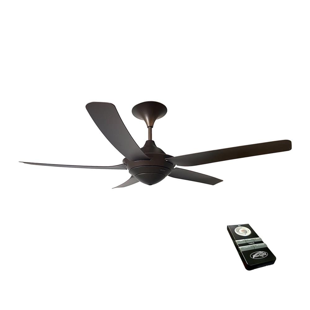 พัดลมไม่มีโคมไฟ CARINI DEKA-R28-BR 56 นิ้ว สีน้ำตาล