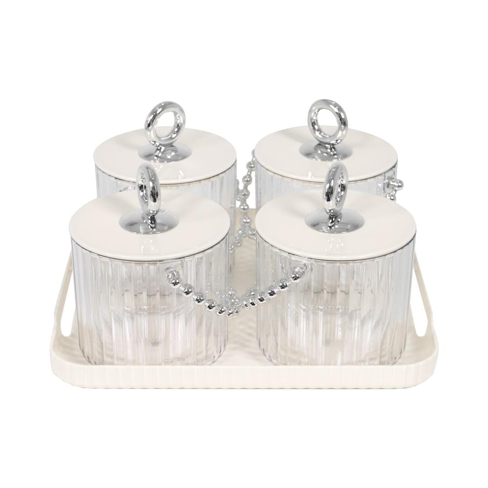 ชุดกล่องจัดเก็บ STACKO MUK 22.5X21X12 ซม. 4 ชิ้น สีใส