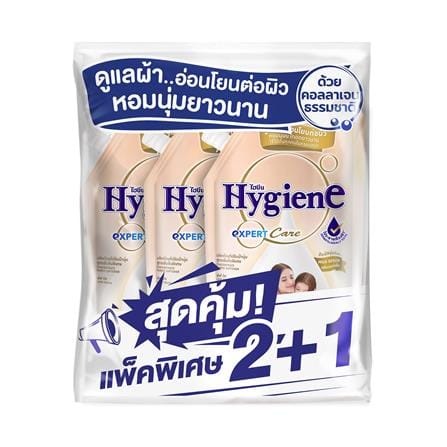 รีฟิลน้ำยาปรับผ้านุ่ม HYGIENE EXPERT CARE 480 มล. LOVE TOUCH แพ็ก 2+1_0