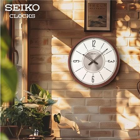 นาฬิกาแขวน SEIKO CLOCKS QXA759B 20 นิ้ว สีน้ำตาล_3