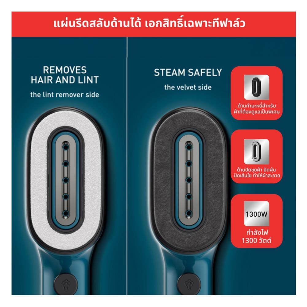 เตารีดไอน้ำพกพา TEFAL DT2020E1 สีน้ำเงิน