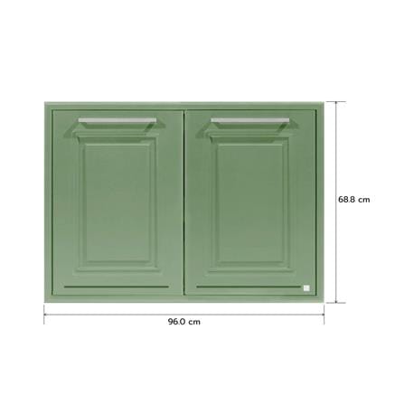 บานซิงค์คู่ KING PLAT-PEARL AIR 96x68.8 ซม. สีเขียวพิสตาชิโอ_4