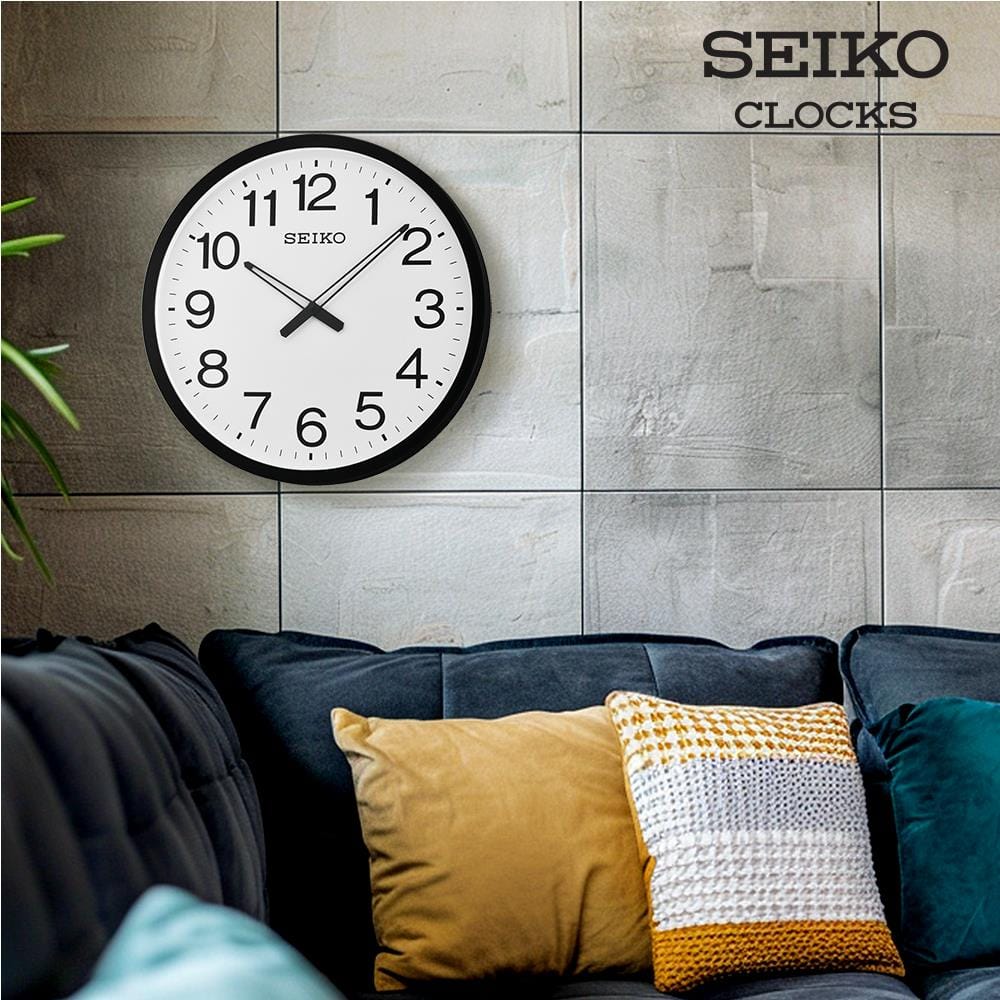 นาฬิกาแขวน SEIKO CLOCKS QXA563K 20 นิ้ว สีดำ