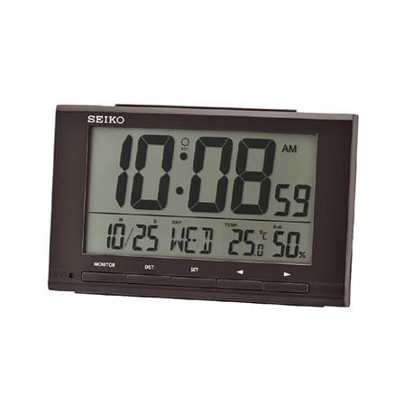 นาฬิกาดิจิทัล SEIKO CLOCKS QHL090K 3.7X6 นิ้ว สีดำ_0