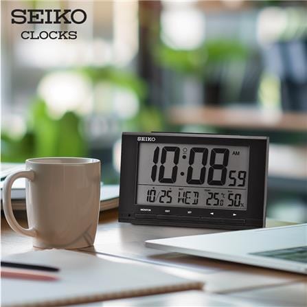 นาฬิกาดิจิทัล SEIKO CLOCKS QHL090K 3.7X6 นิ้ว สีดำ_1