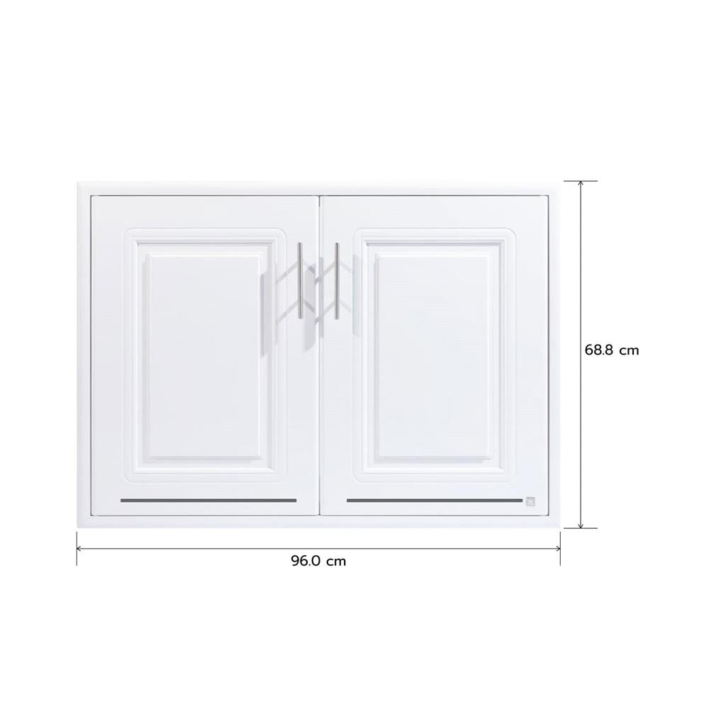 บานซิงค์คู่ KING PLAT-PEARL AIR 96x68.8 ซม. สีขาว