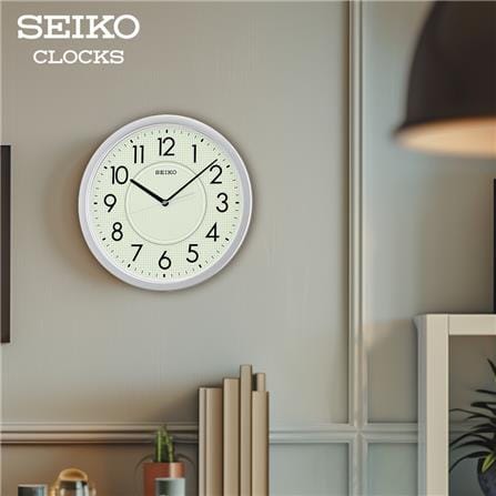 นาฬิกาแขวน SEIKO CLOCKS QXA629S 14 นิ้ว สีเงิน_1
