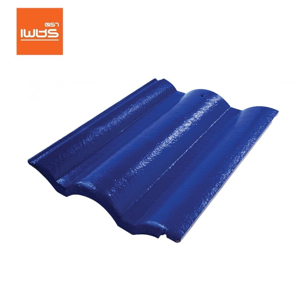 กระเบื้องหลังคาคอนกรีต ตราเพชร CT เพชร 33x42 ซม. สีน้ำเงินรอยัล