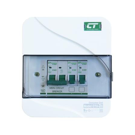 ชุดตู้คอนซูมเมอร์ยูนิต CTU-2 ช่อง เมนธรรมดา 63 แอมป์ CT ELECTRIC_0
