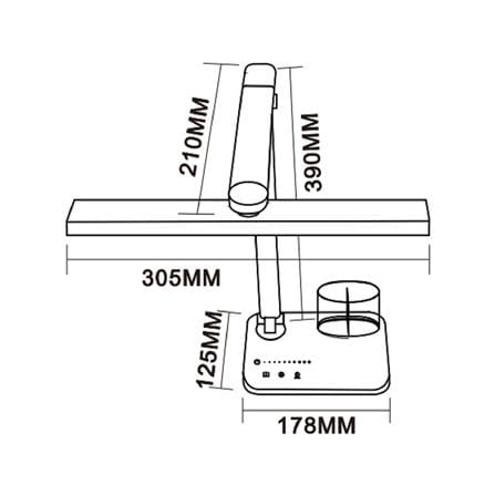 ไฟอ่านหนังสือ LED CARINI MT602BK 5 วัตต์ สีดำ_11
