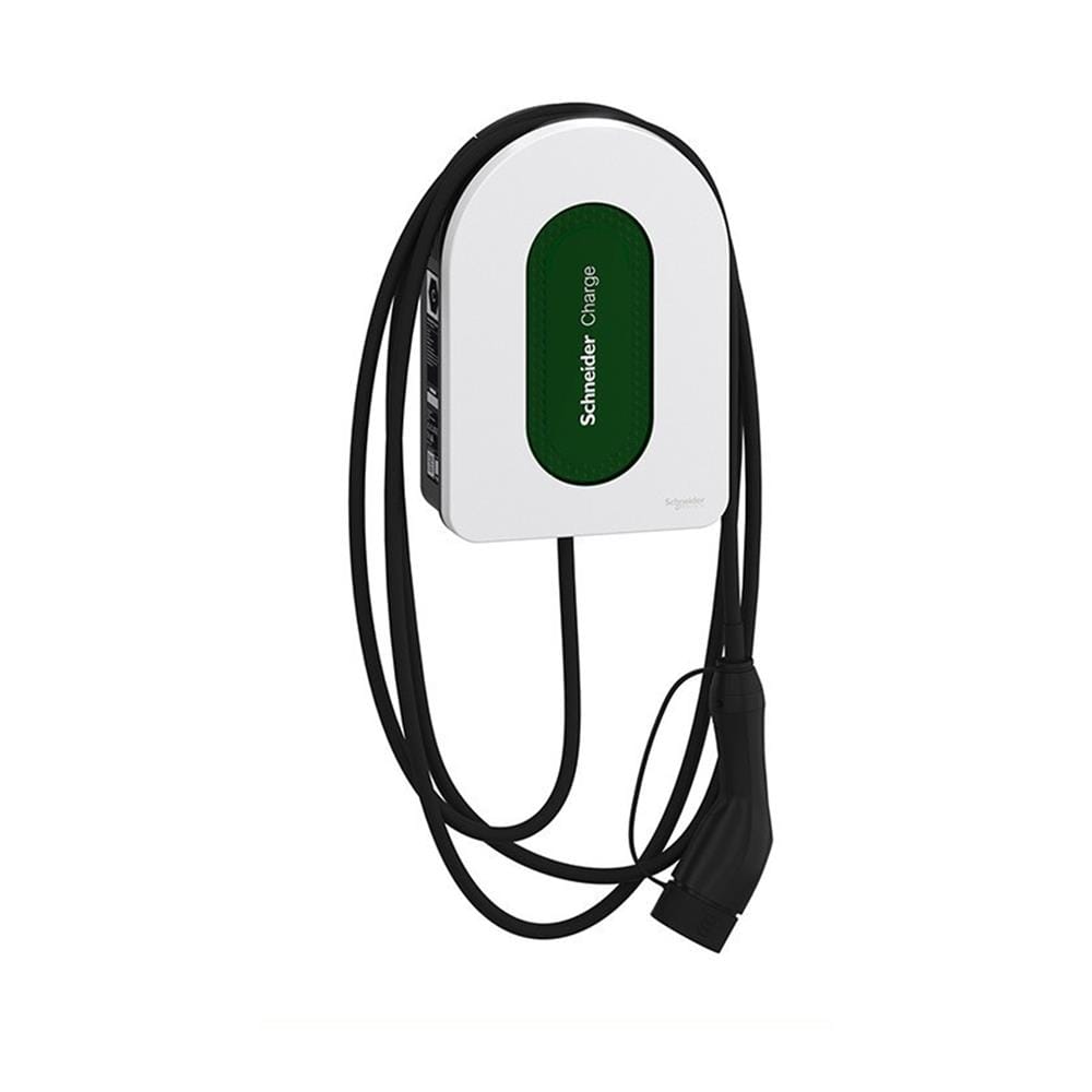 เครื่องชาร์จรถยนต์ไฟฟ้า (ไม่รวมติดตั้ง) SCHNEIDER 7.4KW 1P+N 5 ม. สีขาว