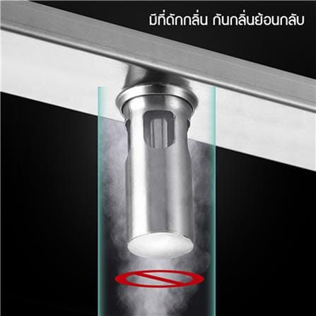รางน้ำทิ้ง CASSA CL0209 120 ซม. สีเงิน_1
