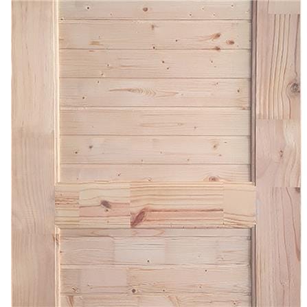 ประตูไม้สนนิวซีแลนด์ ไม่เจาะลูกบิด MODERN DOORS EXPO79 ลวดลาย 80x200 ซม. สีธรรมชาติ_1