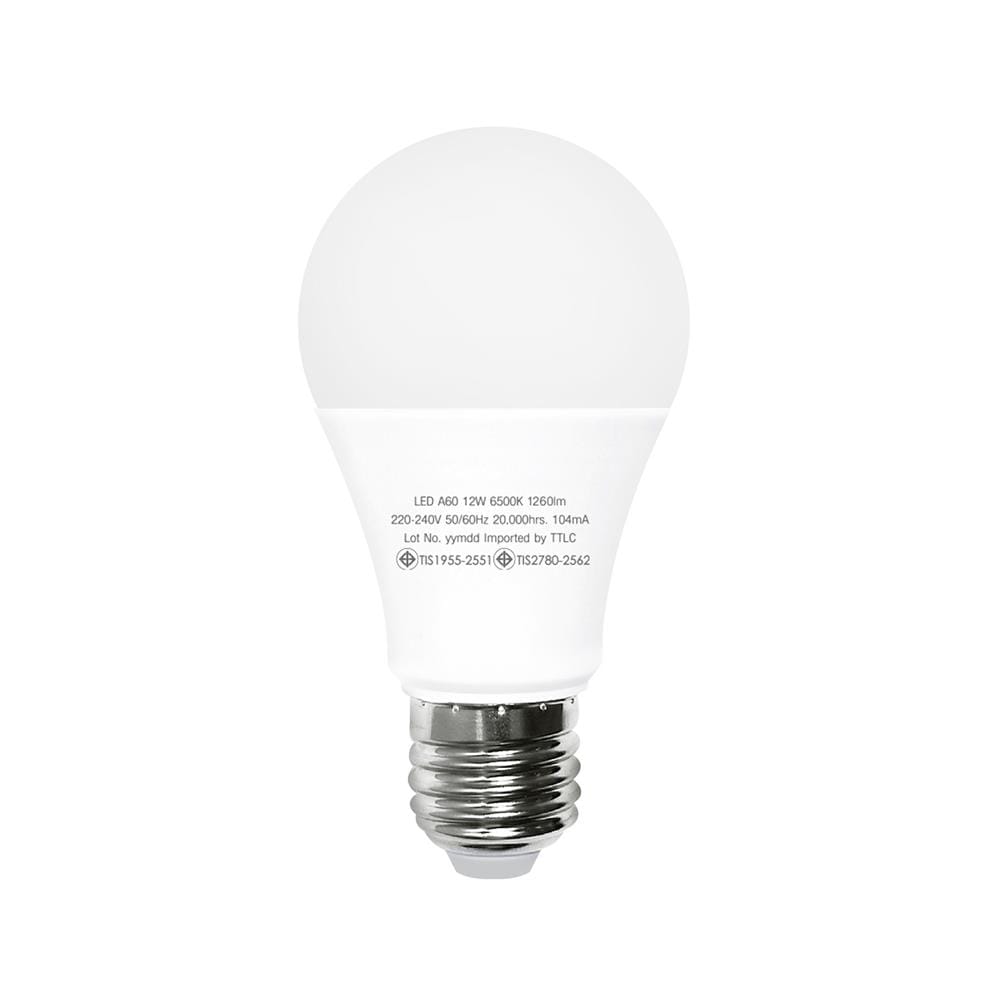 หลอด LED SHINING A60 12 วัตต์ DAYLIGHT E27