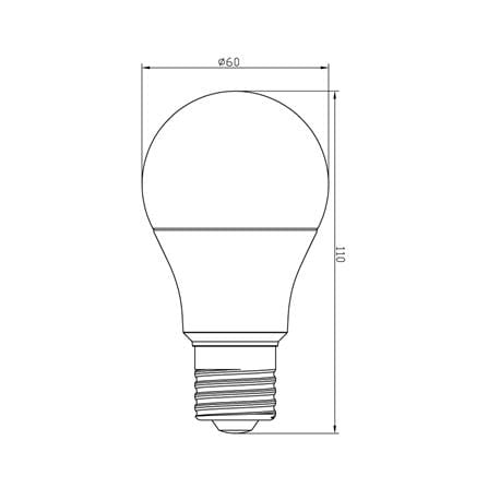 หลอด LED SHINING A60 9 วัตต์ DAYLIGHT E27_7