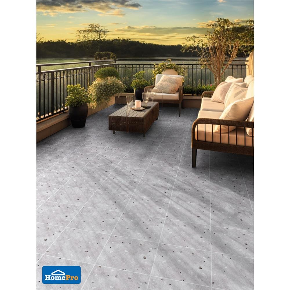 กระเบื้องพื้นพอร์ซเลน 30x30 ซม. COTTO นิกก้า เทาอ่อน ExC PM 1 ตร.ม.