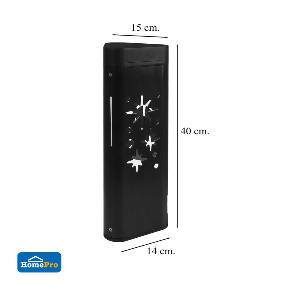 ไฟทางเดิน LED CARINI HK-K2027 40CM 10 วัตต์ WARM WHITE สีดำ
