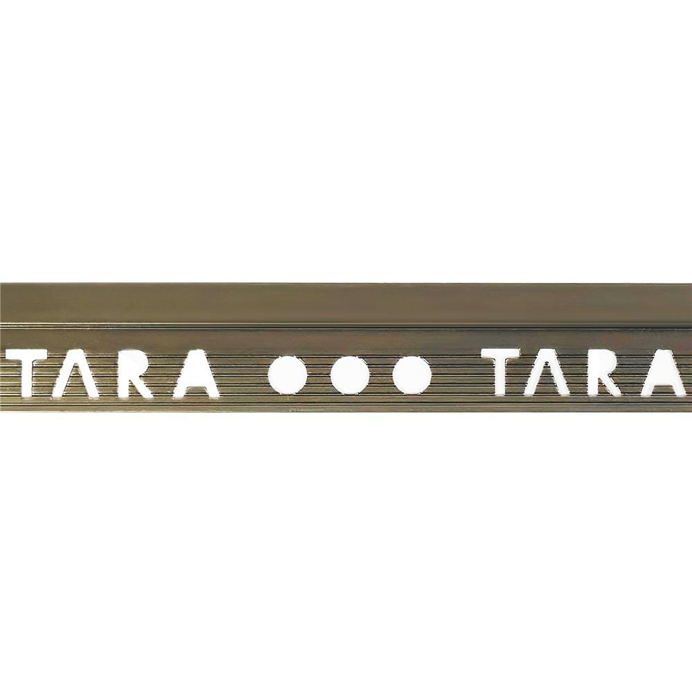 คิ้วอะลูมิเนียมแบบเหลี่ยม TARA 9 มม. 2 ม. สีบรอนซ์-ทอง
