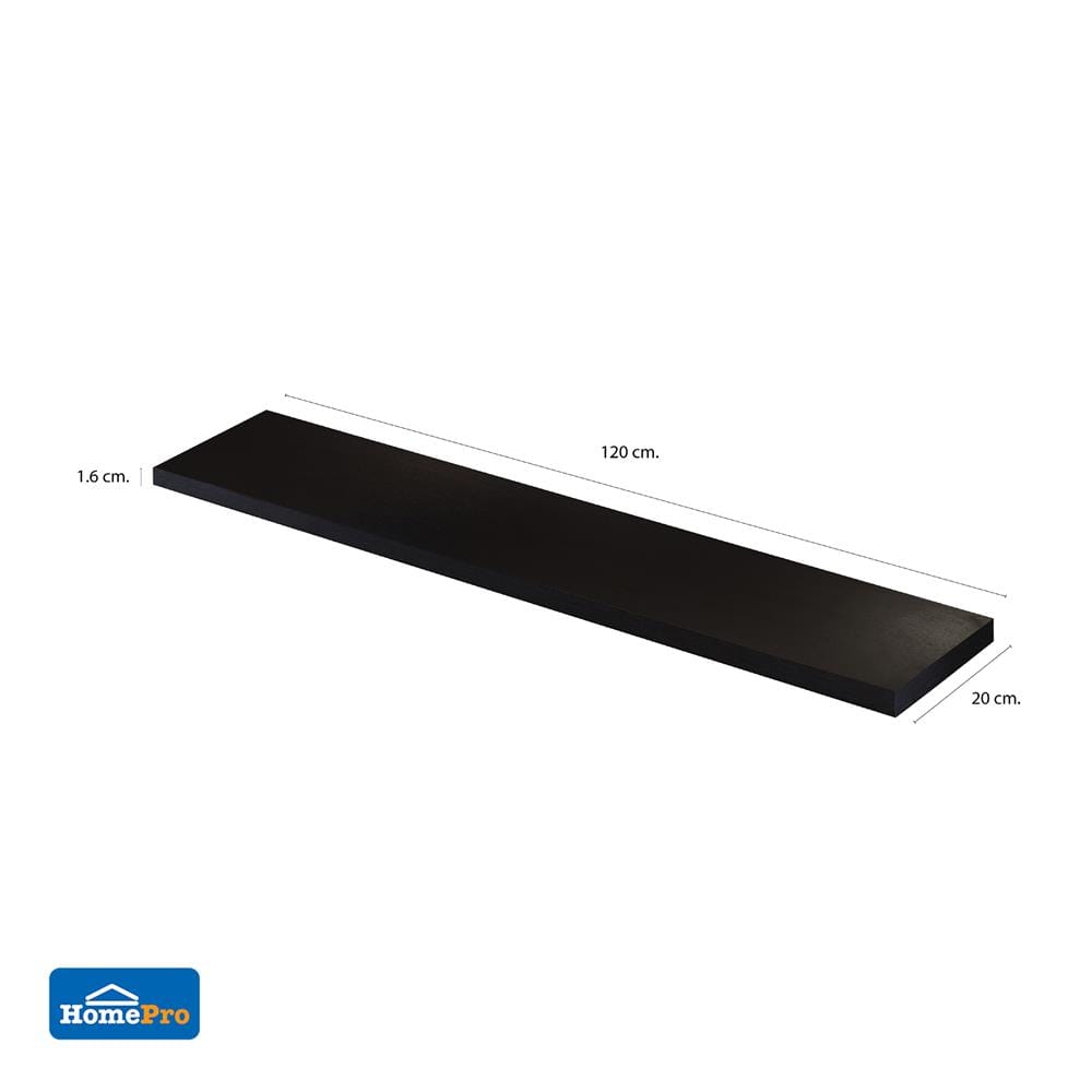 แผ่นชั้นไม้เมลามีน STACKO 120x20x1.6 ซม. สีโอ๊ค