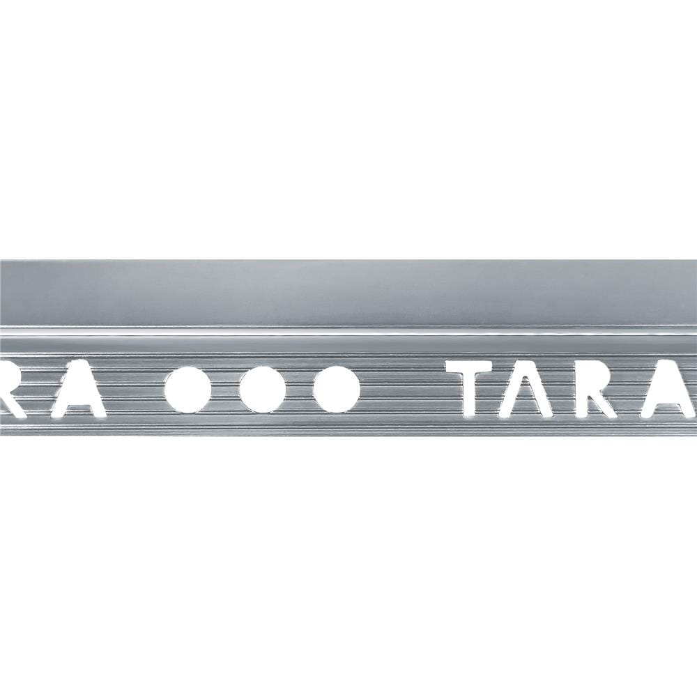 คิ้วอะลูมิเนียมแบบเหลี่ยม TARA 12 มม. 2 ม. สีเทาฟ้า