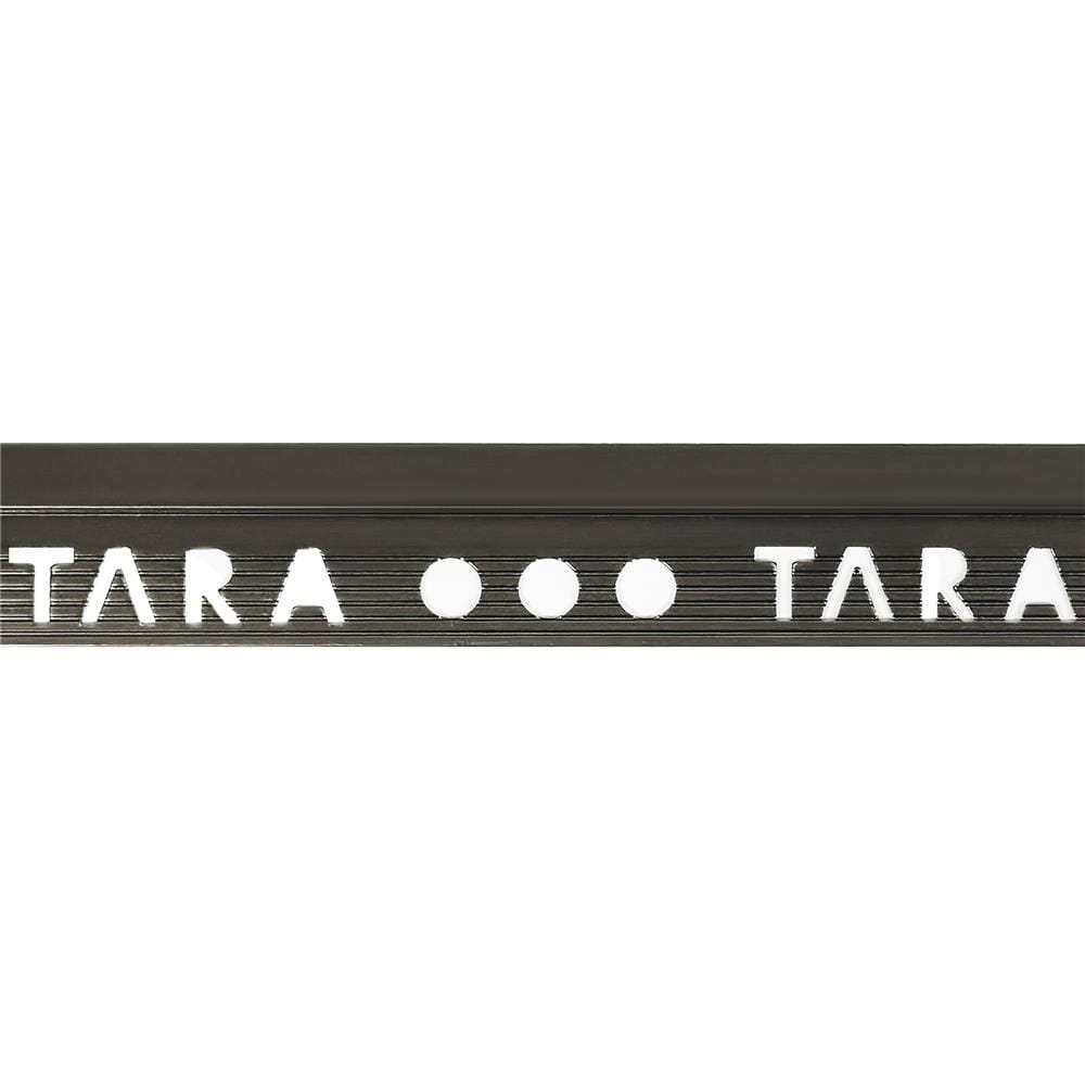 คิ้วอะลูมิเนียมแบบเหลี่ยม TARA 9 มม. 2 ม. สีกราไฟต์