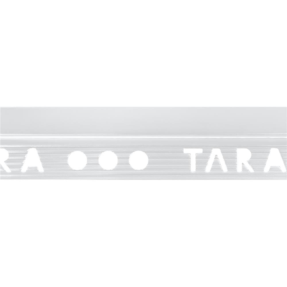 คิ้วอะลูมิเนียมแบบเหลี่ยม TARA 12 มม. 2 ม. สีขาวด้าน
