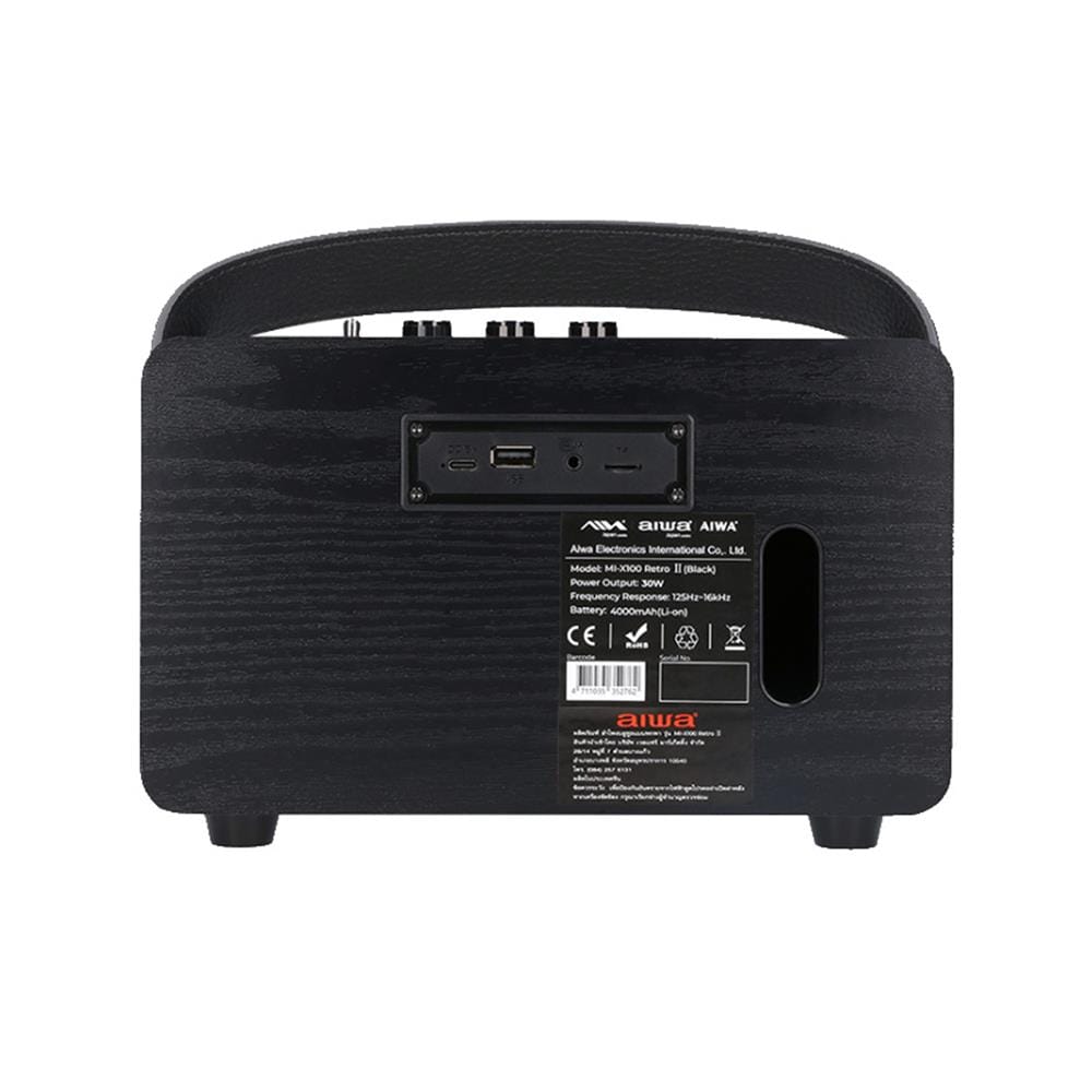 ลำโพงบลูทูธ AIWA RETRO MI-X100 II สีดำ