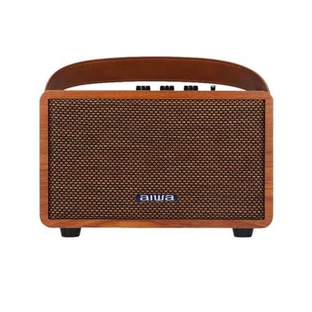 ลำโพงบลูทูธ AIWA RETRO MI-X100 II สีน้ำตาล_2