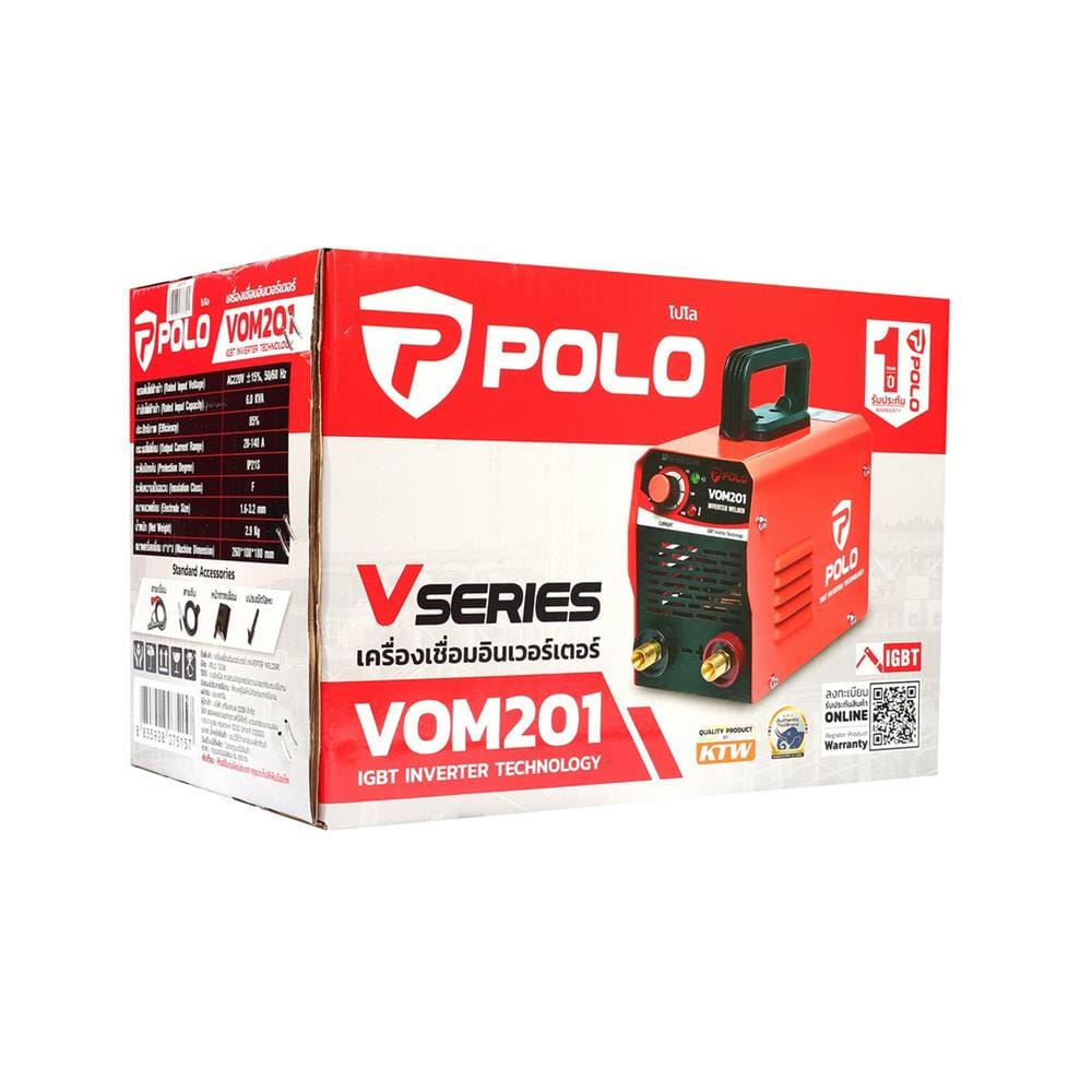 เครื่องเชื่อม INVERTER POLO VOM201 140 แอมป์