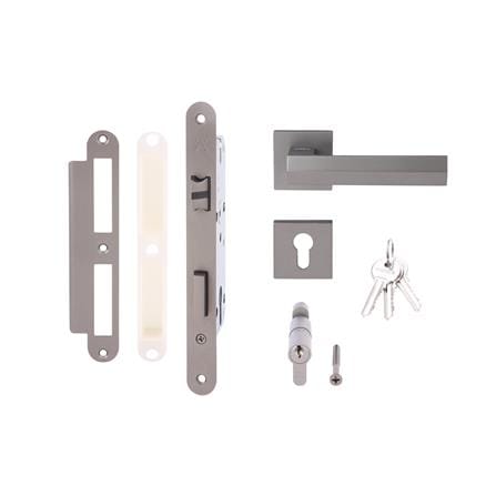 มือจับก้านโยกห้องทั่วไป MORTISE HAFELE 489.11.040 สีเทาเมทัลลิค_1