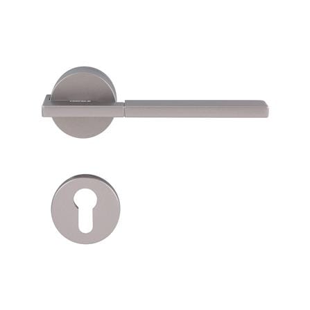 มือจับก้านโยกห้องทั่วไป MORTISE HAFELE 489.11.046 สีเทาดำ_0