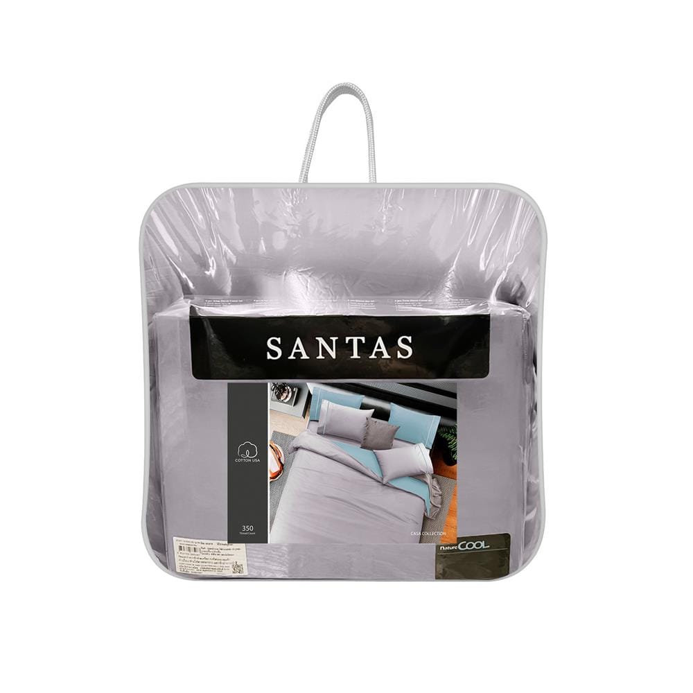 ชุดผ้าปูที่นอน 6 ฟุต 7 ชิ้น SANTAS COTTON USA CASA GR