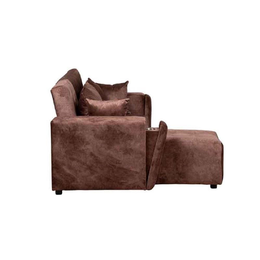 โซฟาเข้ามุมซ้าย AS FURNITURE ALEX CRBWU38 สีน้ำตาล