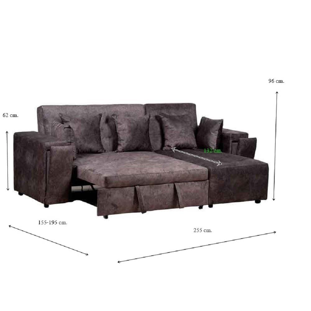โซฟาเข้ามุมขวา AS FURNITURE ALEX CLGYU40 สีเทาเข้ม