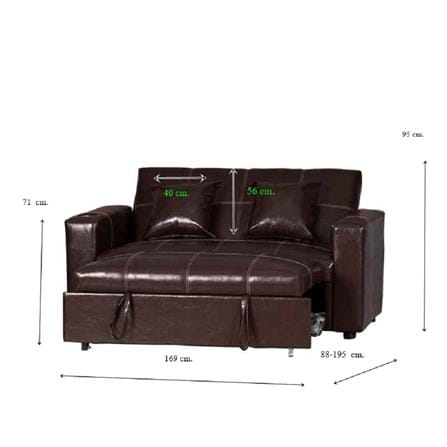 โซฟาเบด AS FURNITURE CHARNA LBWFJ สีน้ำตาลเข้ม_7