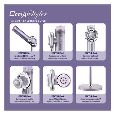 ไดร์เป่าผม COOL A STYLER CA-S1700 PRO MAX 1700 วัตต์_3