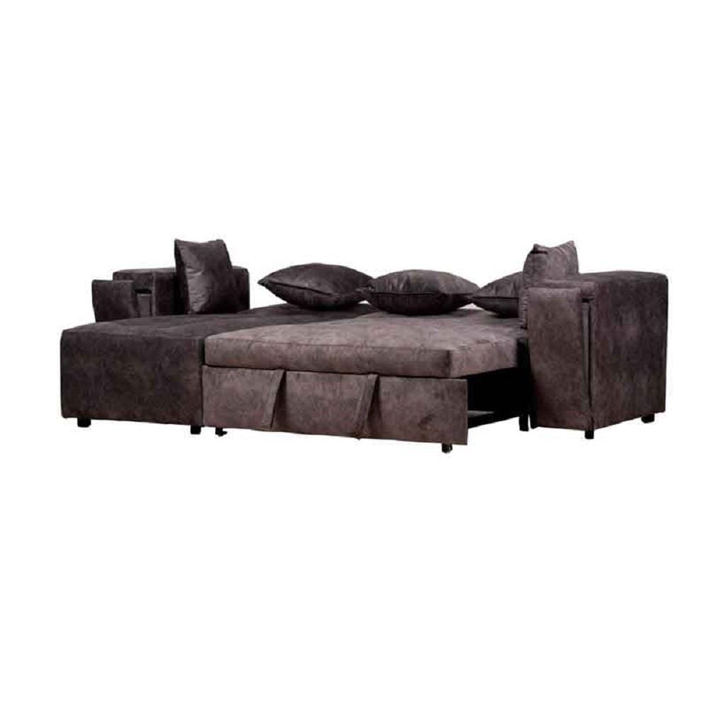 โซฟาเข้ามุมซ้าย AS FURNITURE ALEX CRGYU40 สีเทาเข้ม