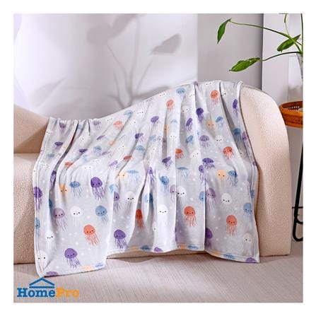 ผ้าห่ม HOME LIVING STYLE JELLYFISH 50X60 นิ้ว สี GREY_5