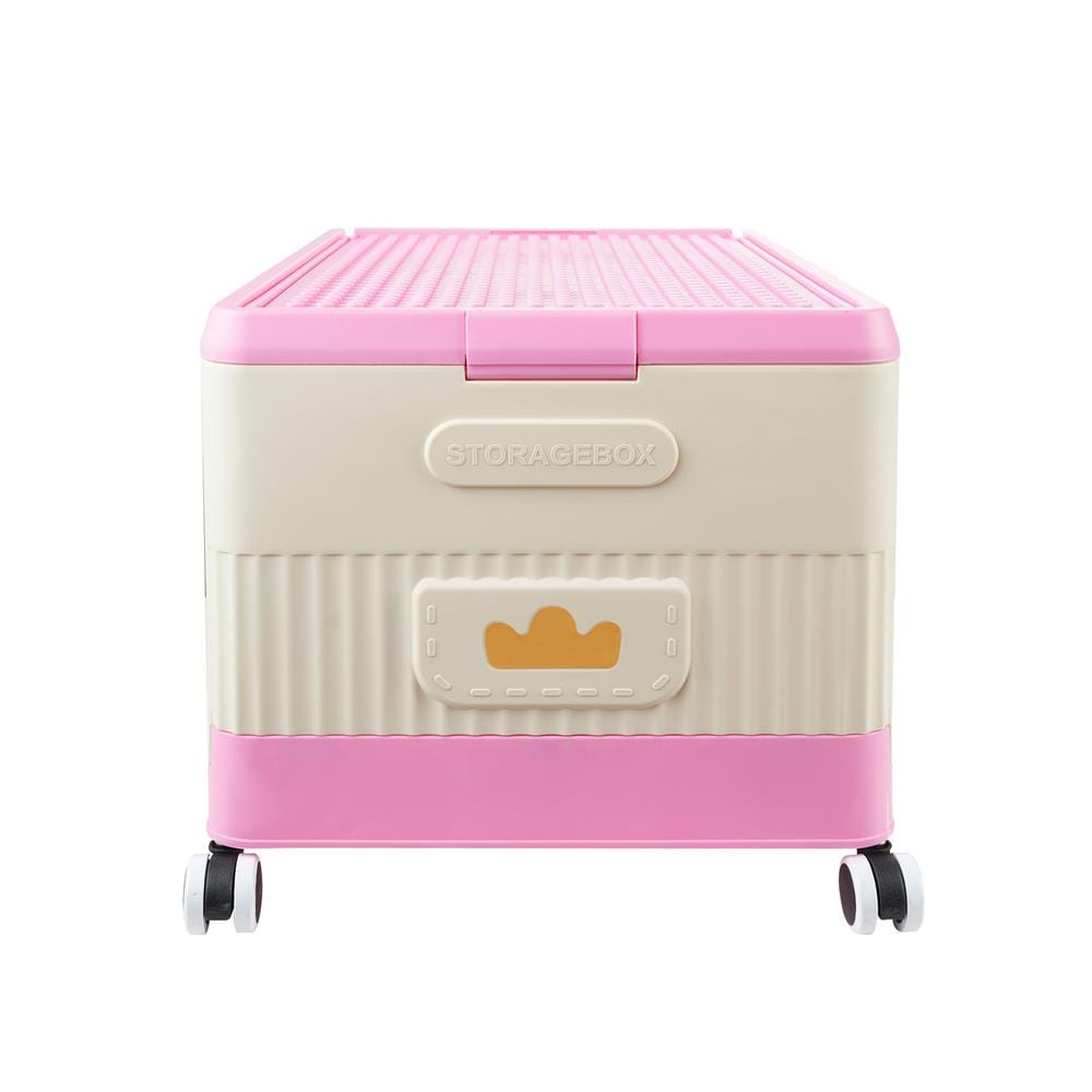 กล่องเก็บของ STACKO KID DUCK SIZE M 54X36X34 ซม. สีชมพู