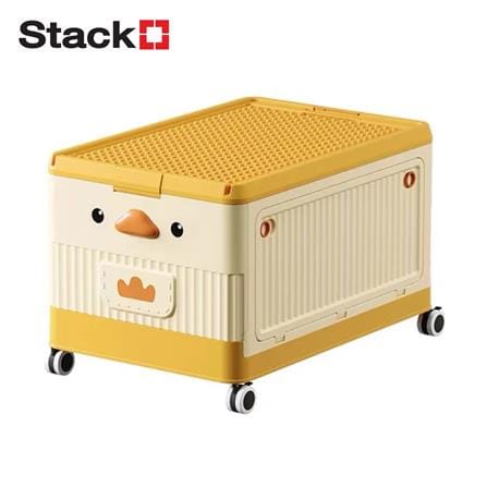 กล่องเก็บของ STACKO KID DUCK SIZE M 54X36X34 ซม. สีเหลือง_0