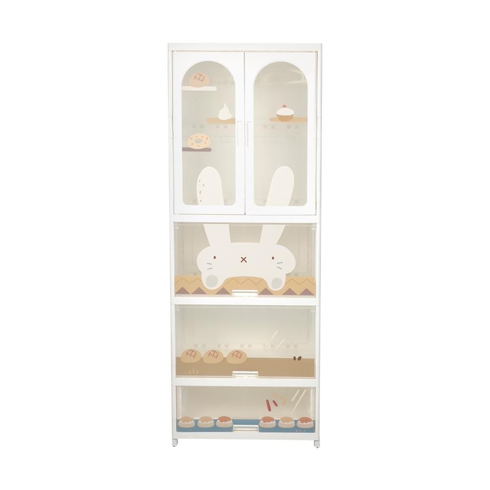 ตู้เสื้อผ้า 4 ชั้น STACKO RABBIT 58X40X157 ซม. สีขาว