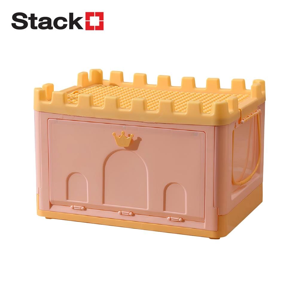 กล่องเก็บของ STACKO KID FORT SIZE S 41X30X27 ซม. สีชมพู