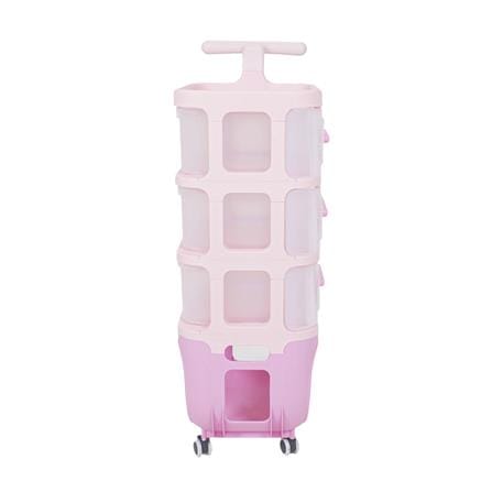 ชั้นวางของ 4 ชั้น STACKO KID VIVE 50X32X94 ซม. สีชมพู_3