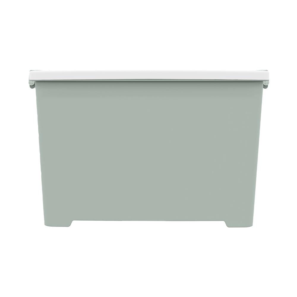 กล่องเก็บของ STACKO CIRCULAR 70 ลิตร 42X63X36.5 ซม. สีขาว/เขียว