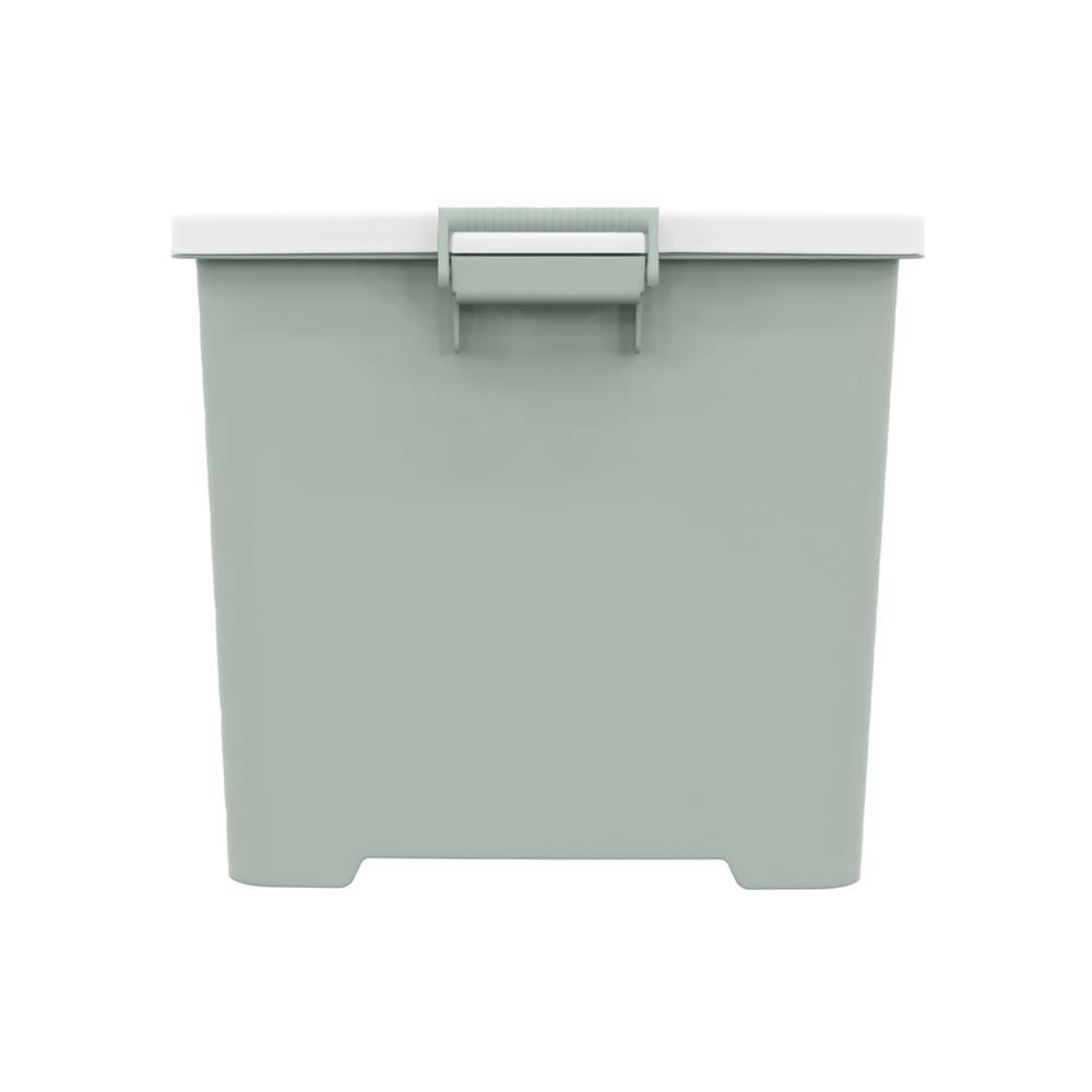 กล่องเก็บของ STACKO CIRCULAR 100 ลิตร 47.3x72.9x42.8 ซม. สีขาว/เขียว