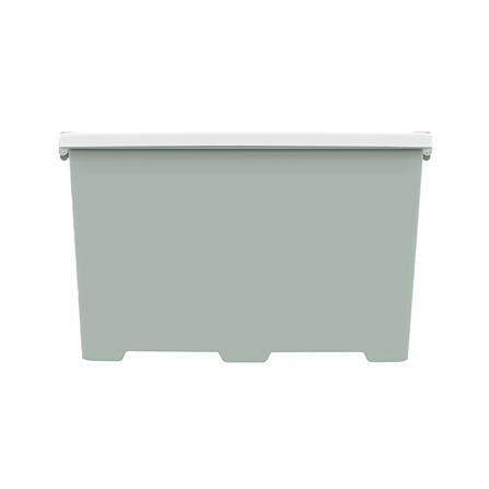 กล่องเก็บของ STACKO CIRCULAR 100 ลิตร 47.3x72.9x42.8 ซม. สีขาว/เขียว_1