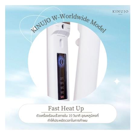 เครื่องหนีบผม KINUJO DS-100 สีขาว_11
