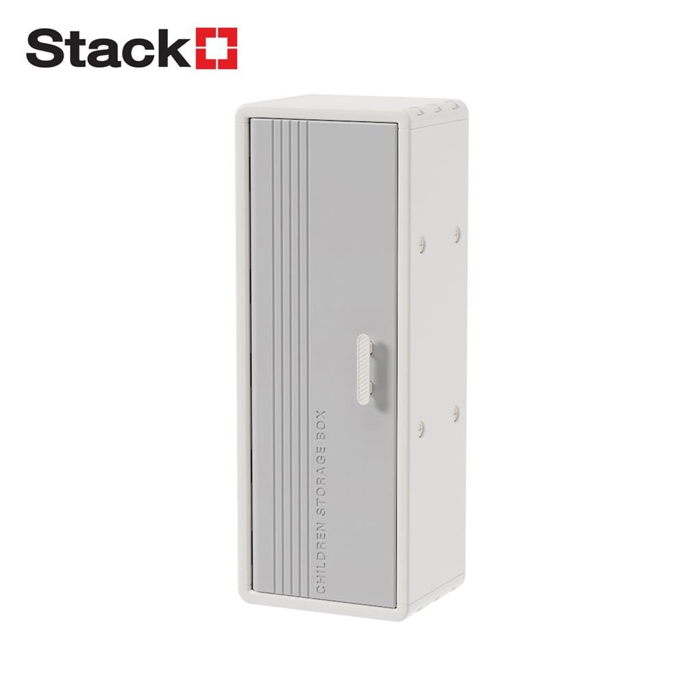 ตู้บานเปิด STACKO KIDDY 40.5X32X108 ซม. สีขาว_0